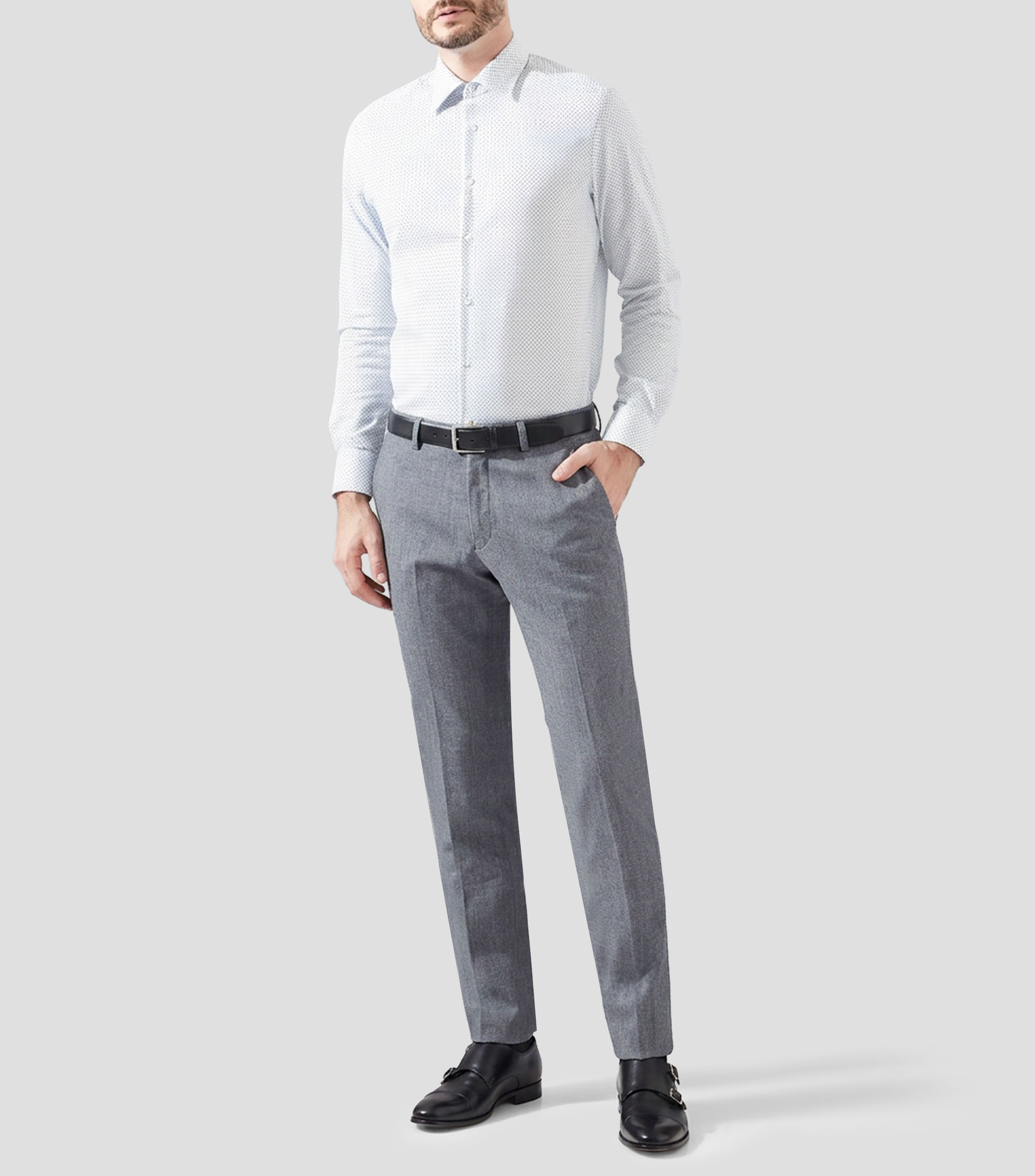 Pantalón de vestir jaspeado Hombre